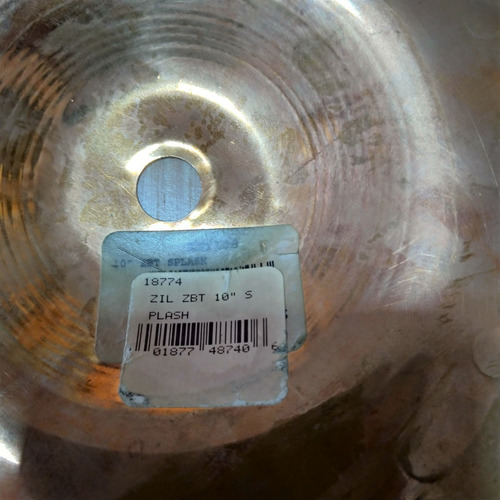 Imagem 4 de 4 de Prato Zildjian Splash 10 Zbt Zbt10s Liga B8 Bronze Usado