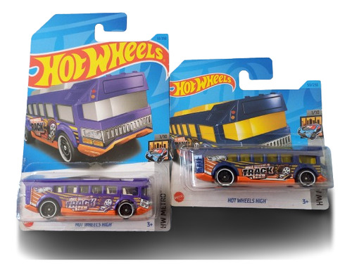 Pack 2 Hot Wheels High Bus - Hot Wheels