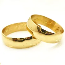 Comprar Alianzas Oro 18k 9 Grs El Par Anillos Casamiento- Compromiso