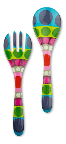 Juego De 2 Piezas Servidor Ensalada Melamina 33 Cm Para Exte