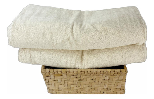 Set De 2 Toallas Alberca Hueso 2x1 Mts