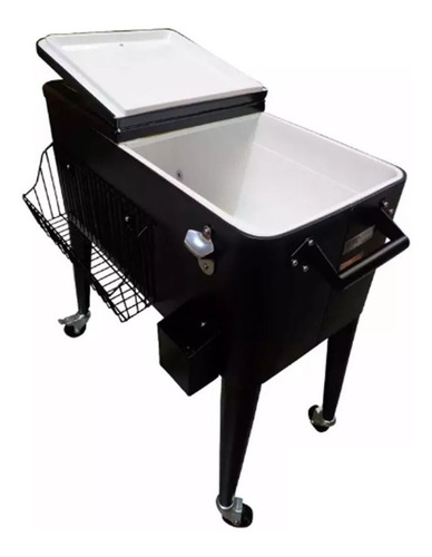 Conservadora Térmica 80 Litros Acero Inox Lusqtoff Negra