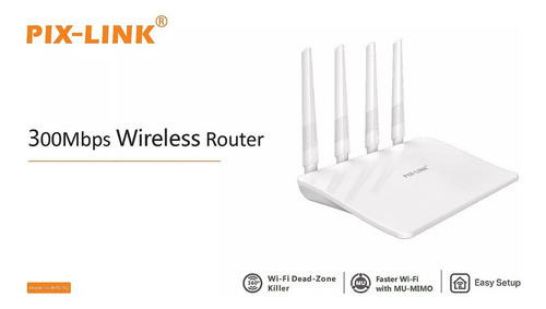 Router Wifi Pix Link 300mbps Repetidor Modem Alta Potencia