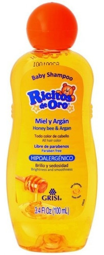 Shampoo Ricitos De Oro Baby Miel Y Argán Grisi Brillo 100ml