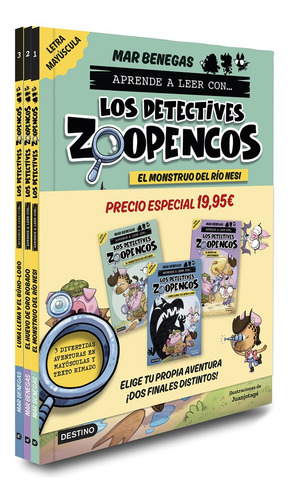 Pack Simple Los Detectives Zoopencos 1-3 En Letra, De Mar Benegas. Editorial Destino Infantil & Juvenil En Español, 2025