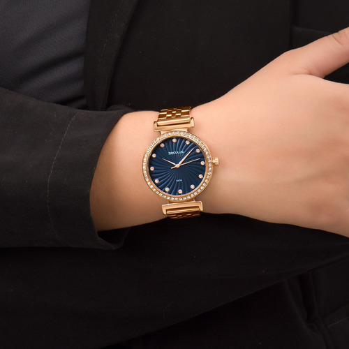 Relógio Feminino Seculus 2 Anos De Garantia 20738lpsvrs3