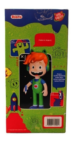 Imagem 2 de 8 de Boneco Infantil Youtuber Articulável Ronaldo Gato Galáctico