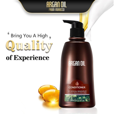 Conjuntos De Shampoo E Condicionador De Óleo De Argan Marroq