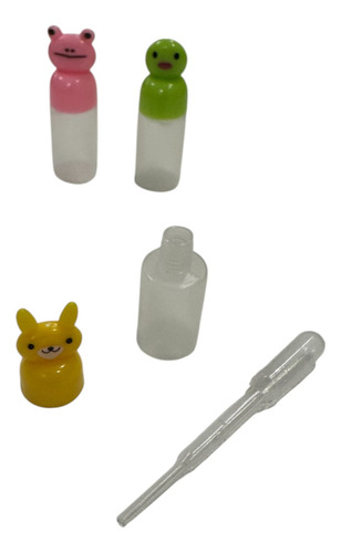 Mini Dispensadores Botellas Salsa Aderezo Recargable Rosa