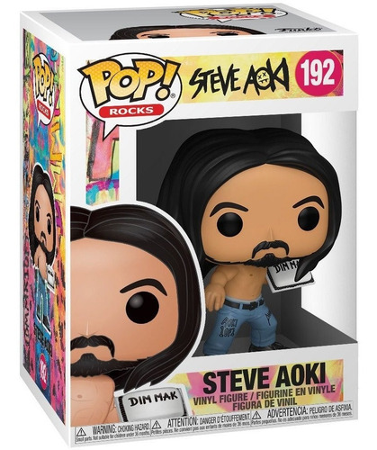 Funko Pop! Rocks - Steve Aoki With Cake #192 Caja Dañada
