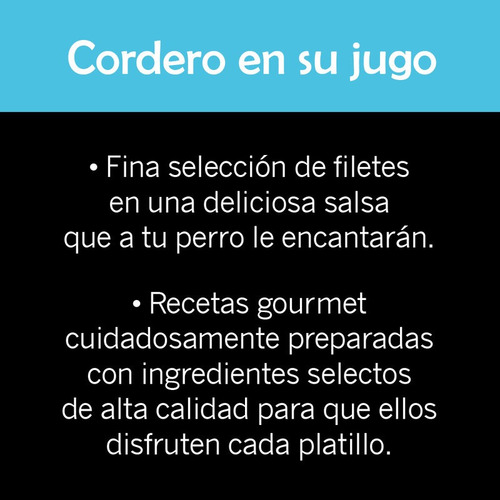 Imagen 4 de 5 de Cesar, Alimento Perro, Cordero En Su Jugo, 24 Uds