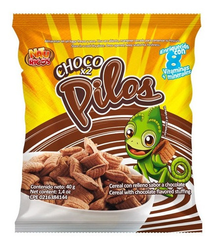 Cereal De Chocolate Naturicos Choco Pilos 40 G