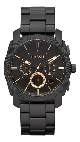 Reloj Fossil Machine Fs4682 En Stock Original Garantía Caja