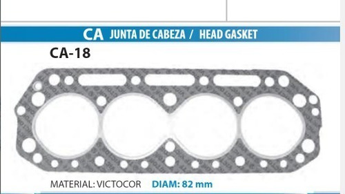 Junta Empaque Cabeza Nissan Datsun 4cil 81-93 1.8lts Ca-18