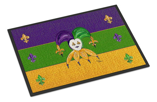 Caroline's Treasures 8386mat Mardi Gras Felpudo 18x27 Alfomb