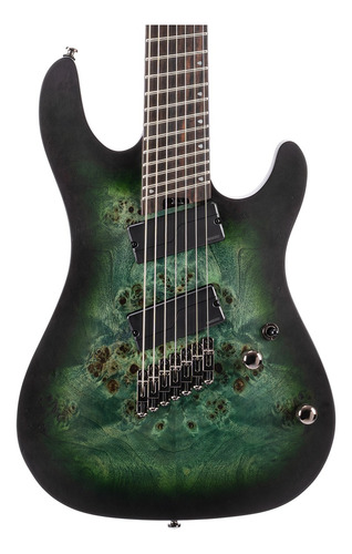 Guitarra Cort Kx507ms 7 Cuerdas Star Dust Green