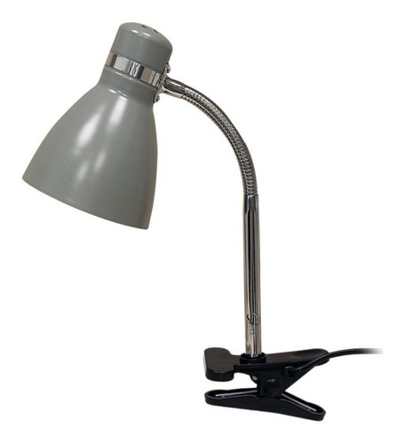 Lámpara De Escritorio Velador Tablero Flexible Con Pinza E27