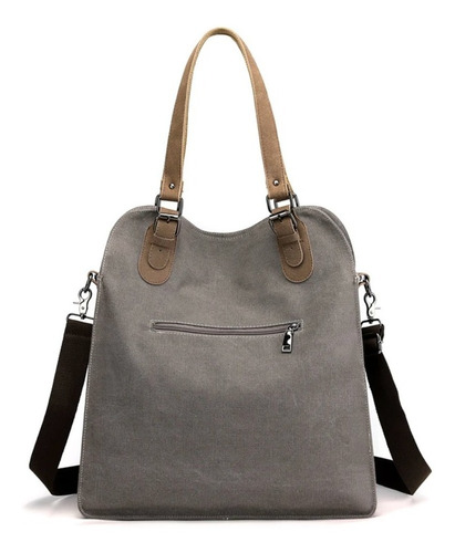 Bolsa Tiracolo Masculina Feminina Lona E Couro