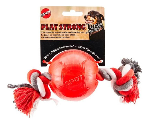 Spot® Play Strong Tugs Rubber Ball With Rope Large