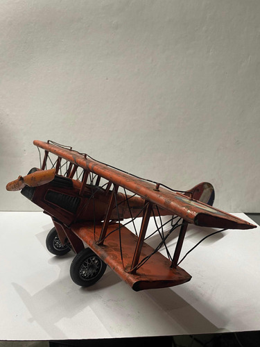 Avión The Havilland Moth Antiguo De Lámina Escala 1:24 Aprox