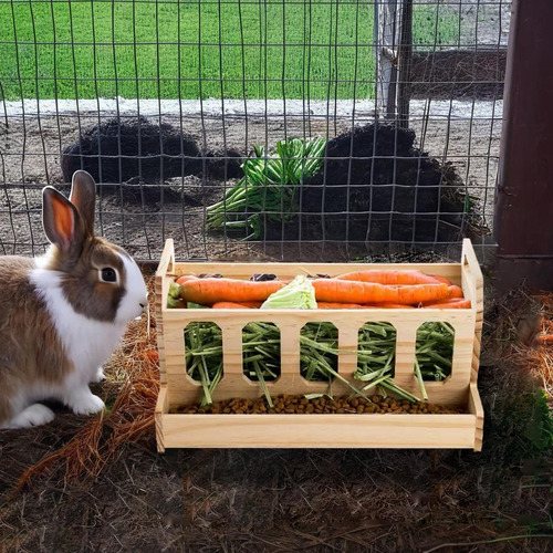 Soporte De Heno Para Conejos Alimentador De Heno Para Conejo