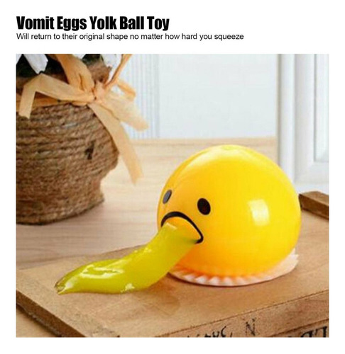 M Brinquedo Lazhu Squeeze Vomit Eggs Yelk Stress Ansiedade