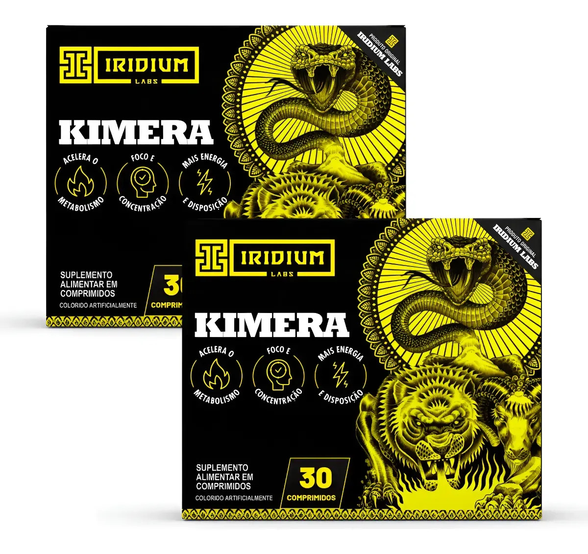 Kit 2x Kimera Thermo - 30 Comps - Iridium Labs Sem Sabor