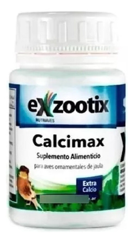Calcimax Exzootix 80 Gr Suplemento Para Alimento Ave Pajaros