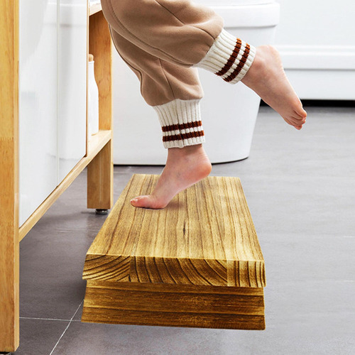 Taburete De Madera Para Cama Debajo Del Escritorio, Taburete