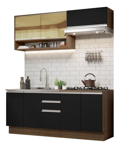 Cocina Integral Completa Modular Madesa Glamy 200cm Mn 03