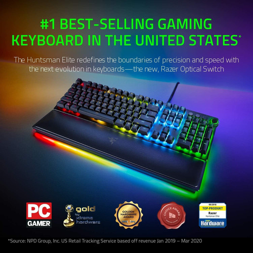 Razer Huntsman Elite Keyboard, Linear Optical Switches
