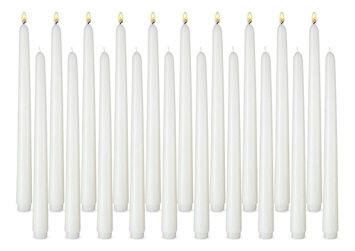 20 Velas Conicas Blancas Para Decoracion Del Hogar, Candelab