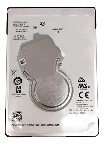 Disco Rígido 1tb Slim Notebook Ps3 Ps4 Seagate Hdd C (Usado)