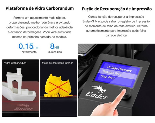 Impressora 3d Ender 3 Max Lançamento 2021 Shop