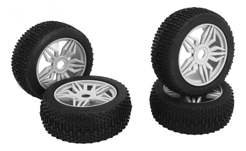 Juego De Ruedas De Coche Con Control Remoto Blanco Blanco, 4