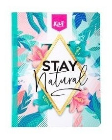 Imagen 8 de 9 de Cuaderno Cosido Kiut Mediano Rayado 100 Hojas + Stickers