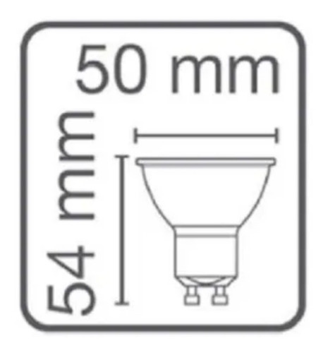 Imagen 3 de 7 de Lámpara Dicroica Led Osram 7w Gu10 220v Cálida Pack X10