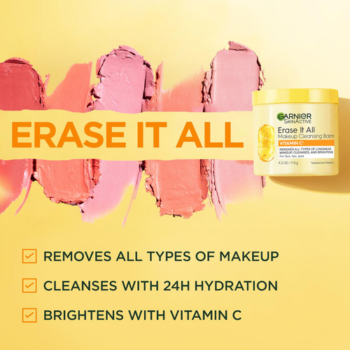 Bálsamo De Limpeza De Maquiagem Garnier Erase It All Com Vit