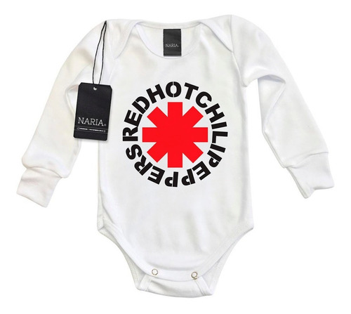 Body Bebe Manga Larga Red Hot Chili Peppers Art Logo - Murh2