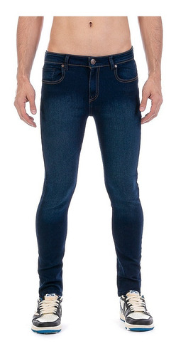 Imagen 3 de 9 de Jeans Pantalón De Mezclilla Caballero Skinny Stone Oscuro