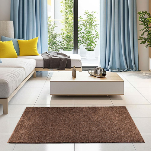 Alfombra Hexagonal 8 Pies Color Liso Resistente A Manchas