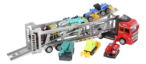 Transport Car Transport Truck Toy, 7 En 1, De Aleación, Retr