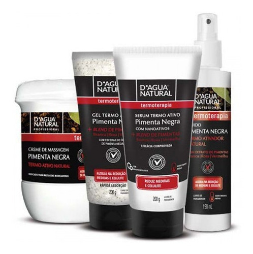Kit Termo Ativo Pimenta Negra - D'agua Natural