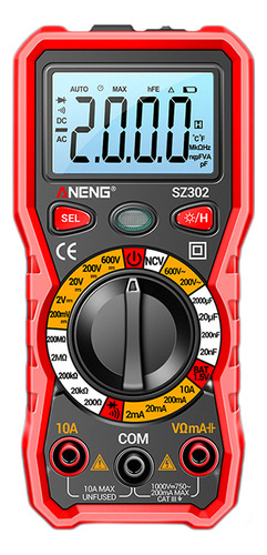 Multímetro Portátil Profesional Con Pitido Y Luz