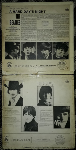 Lp Beatles Mono A Hard Day's Night 1964 Holland Help 1965 Uk (Usado)
