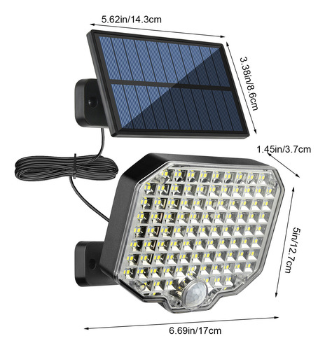Luces Solares Para Exteriores Ir, Sensor De Movimiento, Luz