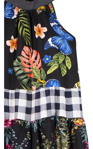 Blusa Halter Multi Estampado Angelozano W54
