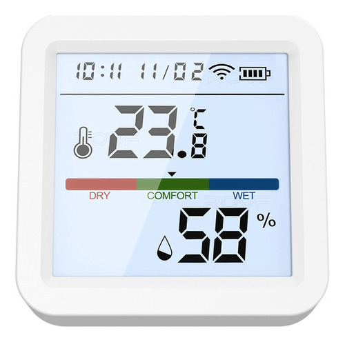 Y Luz De Fundo Lcd Com Testador De Temperatura E Umidade