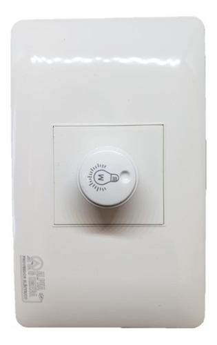 Dimmer Regulador Luz Blanco Brillante Elegante