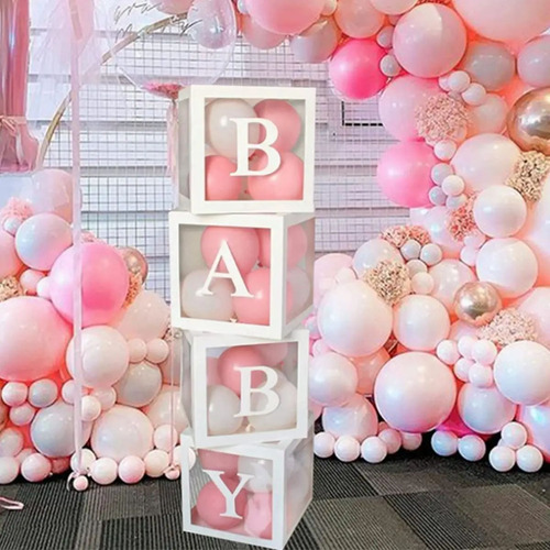 Cajas De Baby Shower Decoración Fiesta De Bautizo Cumpleaños